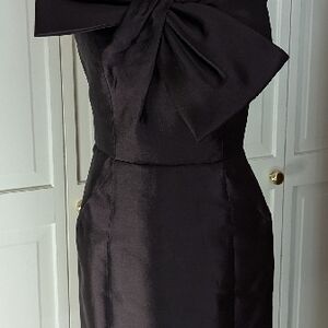 Milly Chocolate Brown Asymmetrical Tulla Dress Size 6